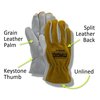 Magid RoadMaster Grain Cowhide Leather Drivers Glove with Suede Split Leather Back B5548E-L